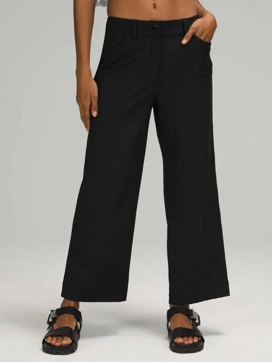 Lululemon City Sleek 5 Pocket Wide-Leg High Rise 7/8 Length Pant - Picture 1 of 7